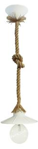 Φωτιστικό Οροφής Μονόφωτο Heronia Petra 31-0516 Rope/White