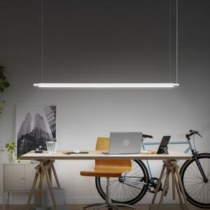 OSRAM LED κρεμαστό φωτιστικό Office line Slab λευκό 4.000 K DIM, ρυθμιζόμενος, Λευκό, Μελέτη / Γραφείο, Αλουμίνιο, σύγχρονο