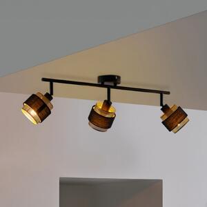 OSRAM Φωτιστικό οροφής Decor Spot Hornet, 3-φωτιστικά, μαύρο/χρυσό, Μαύρο, Σαλόνι / τραπεζαρία, Ύφασμα / Κλωστοϋφαντουργία, σύγχρονο