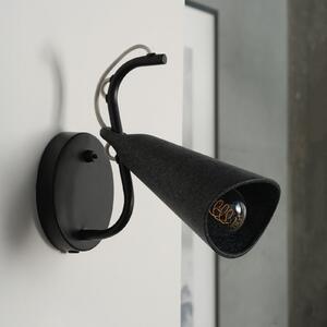 OSRAM Φωτιστικό τοίχου Decor Bell, μαύρο, ατσάλι, E27, ρυθμιζόμενος, Μαύρο, Σαλόνι / τραπεζαρία, Μέταλλο, σύγχρονο