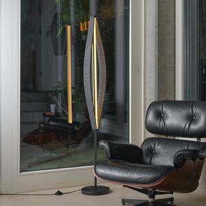 OSRAM LED-Stehleuchte Decor Flat Felt, γκρι, τσόχα, 3.000 K, Γκρι, Σαλόνι / τραπεζαρία, Ύφασμα / Κλωστοϋφαντουργία, σύγχρονο