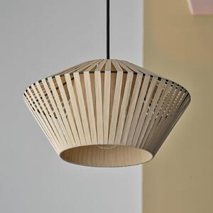 OSRAM Κρεμαστή λάμπα Decor Stripes Ø 30,5 cm, μπεζ, ύφασμα, E27, ρυθμιζόμενος, Μπεζ, Σαλόνι / τραπεζαρία, Ύφασμα / Κλωστοϋφαντουργία