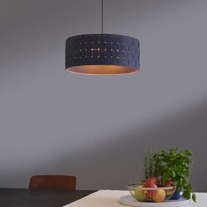 OSRAM Κρεμαστή λάμπα Decor Felt Weaving, Ø 48 cm, γκρι, τσόχα E27, ρυθμιζόμενος, Γκρι, Σαλόνι / τραπεζαρία, Ύφασμα / Κλωστοϋφαντουργία