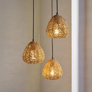 OSRAM Κρεμαστή λάμπα Decor Paper Drop, 3 φλάντζες, στρογγυλή, μπεζ, E27, ρυθμιζόμενος, Μπεζ, Σαλόνι / τραπεζαρία, Χαρτί / χαρτόνι, Εξοχική κατοικία / Ρουστίκ