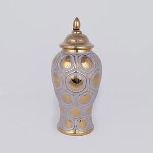 Διακοσμητικό Βάζο Με Καπάκι (Φ17.7x40) Estheti 752-20349