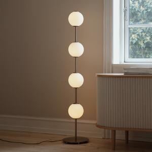 UMAGE LED-Stehlamp Audrey, χάλκινο χρώμα Ύψος 128 cm 4-φωτιστικά., ρυθμιζόμενος, Χρυσό / Ορείχαλκου, Σαλόνι / τραπεζαρία, Μέταλλο, σχεδιασμός, Σφαίρα