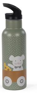 Παγούρι - Θερμός 500ml Με Καλαμάκι Walking Mum Poppy Mouse Olive