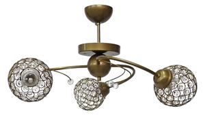 Φωτιστικό Οροφής Τρίφωτο Heronia Chris Bronze 01-0360