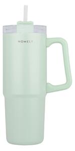 Κούπα Θερμός Με Λαβή & Καλαμάκι 900ml Homely Tumbler Seafoam 01-34559