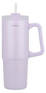 Κούπα Θερμός Με Λαβή & Καλαμάκι 900ml Homely Tumbler Lavender Fog 01-34528