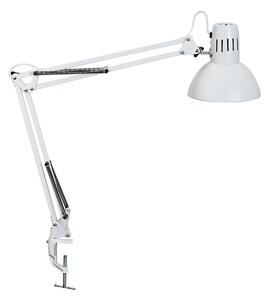 Maul Λάμπα LED με σφιγκτήρα MAULstudy, λευκή, ατσάλινη, ύψος 44 cm, E27, Λευκό, Μελέτη / Γραφείο, Μέταλλο, Τραπέζι Γραφείο