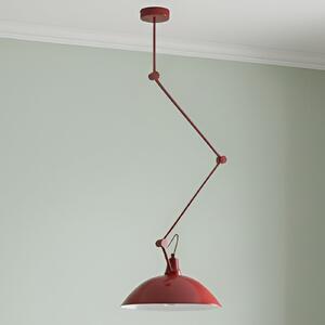 ALDEX Κρεμαστό φωτιστικό Melos, κόκκινο, Ø 36 cm, μέταλλο, ρυθμιζόμενος, Κόκκινο, Σαλόνι / τραπεζαρία, Μέταλλο, Σκανδιναβικό