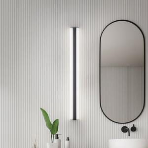 Helestra LED καθρέφτης LOOM, μήκος 120 cm, μαύρο, IP44, Μαύρο, Μπάνιο, Μέταλλο