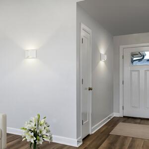 Helestra LED απλίκι VID, λευκό, up/down, IP65, ρυθμιζόμενος, Λευκό, Μελέτη / Γραφείο, Αλουμίνιο