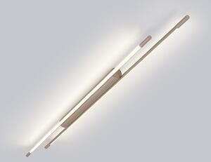 Helestra LED-Deckenlampe LEDA, καφέ, μήκος 150 cm, ρυθμιζόμενη ένταση φωτισμού, ρυθμιζόμενος, Καφέ / Σκουριάς, Μελέτη / Γραφείο, Αλουμίνιο