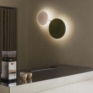 MARSET LED απλίκα Caramel, οπαλίτης, Ø 28 cm, TRIAC, γυαλί, ρυθμιζόμενος, Λευκό, Σαλόνι / τραπεζαρία, Γυαλί, σχεδιασμός
