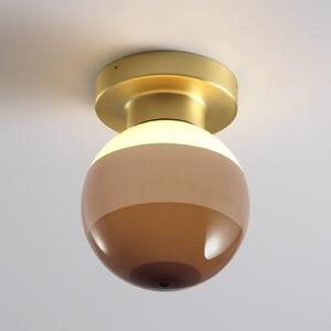 MARSET LED απλίκα Dipping Light A2, καφέ/ορείχαλκος, ρυθμιζόμενος, Καφέ / Σκουριάς, Σαλόνι / τραπεζαρία, Μέταλλο, σχεδιασμός, Σφαίρα