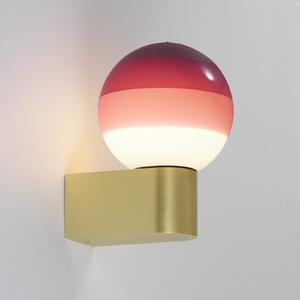 MARSET LED-Επιτοίχιος φωτισμός Dipping Light A1, μπορντό/ορείχαλκος, ρυθμιζόμενος, Χρυσό / Ορείχαλκου, Σαλόνι / τραπεζαρία, Μέταλλο, σχεδιασμός, Σφαίρα