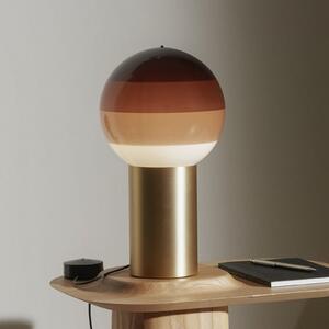 MARSET Επιτραπέζια λάμπα Dipping Light, ύψος 22 cm, καφέ/ορείχαλκος, Καφέ / Σκουριάς, Σαλόνι / τραπεζαρία, Γυαλί, σχεδιασμός