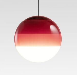 MARSET LED κρεμαστό φωτιστικό Dipping Light, Ø 13 cm, μπορντό, ρυθμιζόμενος, Κόκκινο, Σαλόνι / τραπεζαρία, Γυαλί, σχεδιασμός, Σφαίρα