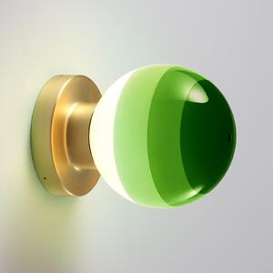 MARSET LED απλίκα Dipping Light A2, πράσινο/χρυσό, ρυθμιζόμενος, Πράσινο, Σαλόνι / τραπεζαρία, Μέταλλο, σχεδιασμός, Σφαίρα