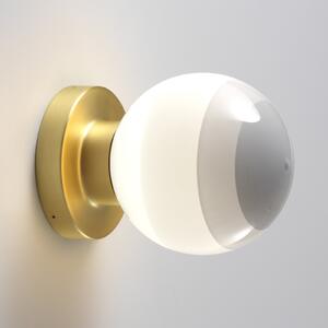 MARSET LED απλίκα Dipping Light A2, λευκό/χρυσό, ρυθμιζόμενος, Γκρι, Σαλόνι / τραπεζαρία, Μέταλλο, σχεδιασμός, Σφαίρα