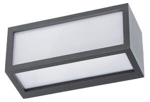 G & L Handels GmbH Εξωτερικός φωτιστικός τοίχου 400157, ανθρακί, αλουμίνιο, μήκος 25,2 cm, IP54, Μαύρο, Αλουμίνιο