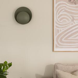 Globen Lighting Φωτιστικό τοίχου ORBIT, πράσινο, μέταλλο, Ø 30 cm, Πράσινο, Σαλόνι / τραπεζαρία, Μέταλλο, σύγχρονο