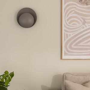Globen Lighting Φωτιστικό τοίχου ORBIT, γκρι, μέταλλο, Ø 30 cm, Γκρι, Σαλόνι / τραπεζαρία, Μέταλλο, σύγχρονο