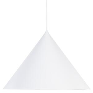 TK Lighting Κρεμαστό φωτιστικό Cono, 1 λάμπα, Ø 50 cm, λευκό, E27, ρυθμιζόμενος, Λευκό, Σαλόνι / τραπεζαρία, Μέταλλο, σύγχρονο