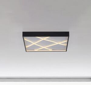 JUST LIGHT. GmbH Φωτιστικό οροφής LED Mikado, 50 x cm, μαύρο, ρυθμιζόμενος, Μαύρο, Σαλόνι / τραπεζαρία, Μέταλλο, σύγχρονο
