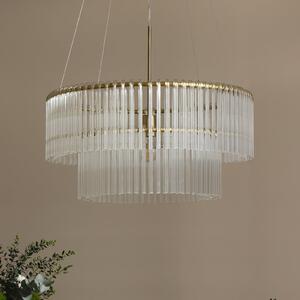 Globen Lighting Κρεμαστό φωτιστικό HOOK 60, γυαλί, διαφανές, ρυθμιζόμενος, Διαφανές, Σαλόνι / τραπεζαρία, Γυαλί, σχεδιασμός