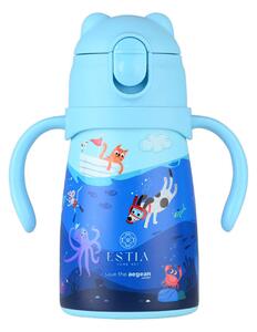 Παγούρι - Θερμός 300ml Με Καλαμάκι Estia Save The Aegean Ocean Play 01-33170