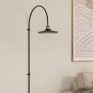 Globen Lighting Φωτιστικό τοίχου COBBLER, πράσινο, ύψος 150 cm, γυαλί, Μαύρο, Σαλόνι / τραπεζαρία, Γυαλί, σχεδιασμός