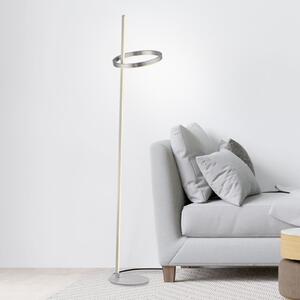 JUST LIGHT. GmbH Φωτιστικό LED Ritus ασημί σίδερο Dimmer 3.000 K, ρυθμιζόμενος, Μεταλλικό, Σαλόνι / τραπεζαρία, Μέταλλο, σύγχρονο