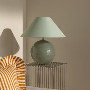 Globen Lighting Επιτραπέζια λάμπα IRIS, πράσινη, ύψος 45 cm, Πράσινο, Σαλόνι / τραπεζαρία, Ύφασμα / Κλωστοϋφαντουργία, Σκανδιναβικό