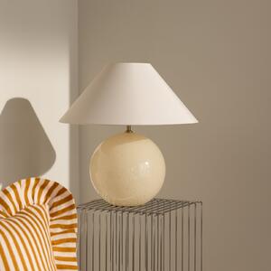 Globen Lighting Επιτραπέζια λάμπα IRIS, κρεμ, ύψος 45 cm, Μπεζ, Σαλόνι / τραπεζαρία, Ύφασμα / Κλωστοϋφαντουργία, Σκανδιναβικό