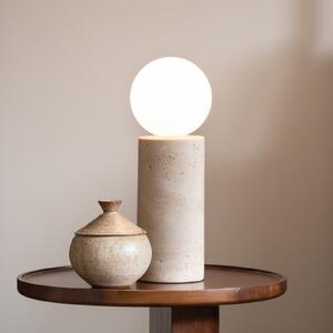 IT´S ABOUT ROMI It's about RoMi Επιτραπέζια λάμπα Tivoli, λευκή, ύψος 33 cm, Λευκό, Σαλόνι / τραπεζαρία, Πέτρα, σύγχρονο
