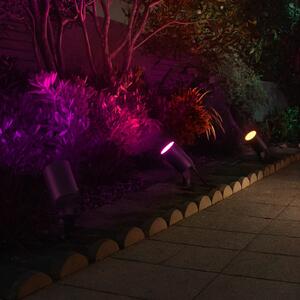 Hama Smart LED σποτ με στήριγμα για γείωση, μαύρο WLAN, IP65 RGBW dim, ρυθμιζόμενος, Μαύρο, Πλαστικό, σύγχρονο