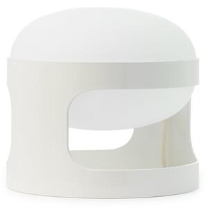 Kartell Τραπεζοσκόπιο KD28, λευκό, Ø 25 cm, E14-LED, Λευκό, Σαλόνι / τραπεζαρία, Πλαστικό, σχεδιασμός