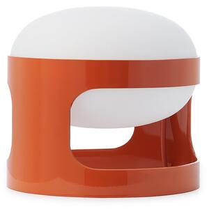 Kartell Επιτραπέζια λάμπα KD28, πορτοκαλί, Ø 25 cm, E14-LED, Πορτοκαλί, Σαλόνι / τραπεζαρία, Πλαστικό, σχεδιασμός