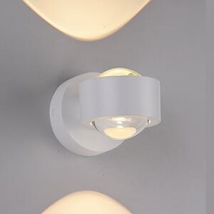 Schöner Wohnen Φωτιστικό τοίχου LED Chia, λευκό, 3.000 K, up/down, Λευκό, Σαλόνι / τραπεζαρία, Πλαστικό, σύγχρονο