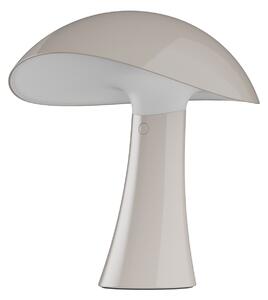 Louis Poulsen LED-Akkutischleuchte Rumee 220, γκρι, IP44, ρυθμιζόμενος, Γκρι, Σαλόνι / τραπεζαρία, Πλαστικό, Σκανδιναβικό