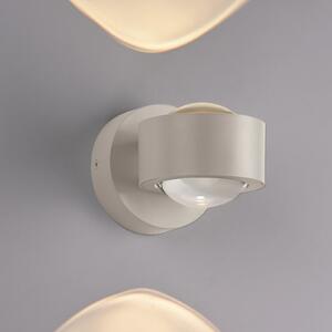 Schöner Wohnen LED-Wandlampe Chia, sandbrise 3.000 K up/down, Μπεζ, Σαλόνι / τραπεζαρία, Πλαστικό, σύγχρονο