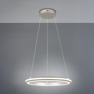 Trio Lighting Κρεμαστό φωτιστικό LED Amador, Ø 45 cm, χρώμα νικελίου, μέταλλο, CCT, ρυθμιζόμενος, Μεταλλικό, Σαλόνι / τραπεζαρία, Μέταλλο, σύγχρονο