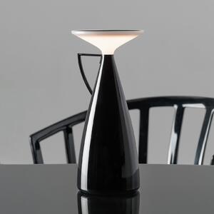 Kartell LED φορητή επιτραπέζια λάμπα Camomille, μαύρη, ύψος 24 cm, ρυθμιζόμενος, Μαύρο, Σαλόνι / τραπεζαρία, Πλαστικό, σχεδιασμός
