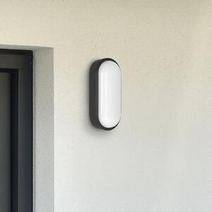MEGATRON LED εξωτερικός φωτισμός τοίχου Zella Neo XL αισθητήρας μαύρος IP54, ρυθμιζόμενος, Μαύρο, Διάδρομος, Πλαστικό