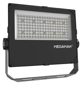 MEGAMAN LED προβολέας εξωτερικού χώρου Hugo, 90 W, 4000 K, IP66, Μαύρο, Αλουμίνιο