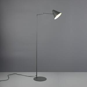 Trio Lighting Φωτιστικό δαπέδου Cosima, ανθρακί, ύψος 126 cm, μέταλλο, Μαύρο, Σαλόνι / τραπεζαρία, Μέταλλο, σύγχρονο