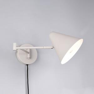 Trio Lighting Φωτιστικό τοίχου Cosima, ανοιχτό γκρι, προεξοχή 54 cm, μέταλλο, Γκρι, Σαλόνι / τραπεζαρία, Μέταλλο, σύγχρονο